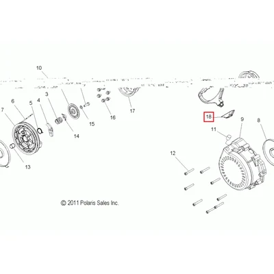 Крышка ручки Polaris ISOLATOR, RECOIL HANDLE 5414288