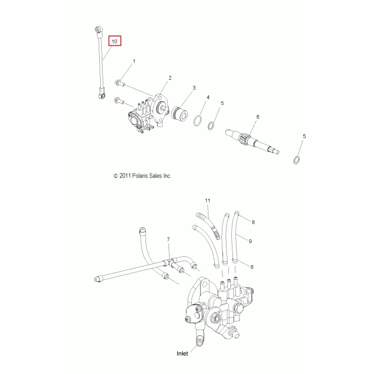 2521002 Тяга маслонасоса Polaris LINKAGE, OIL PUMP , фото 1