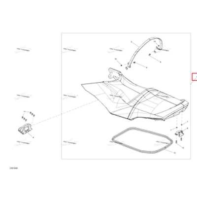 Antracite сиденье в сборе модель GTI комплект LTD Sea-Doo 269002921