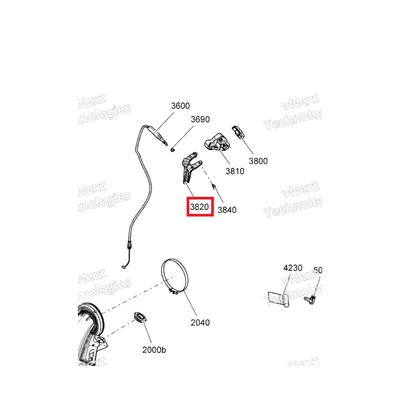 512061266 Курок дросселя G4 Ski-Doo THROTTLE ASSY 512061167