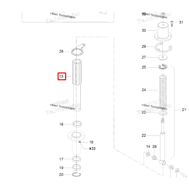 505072778 Стойка лыжи Ski-Doo SKI LEG, фото 1