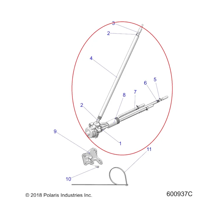 2521841 Маслонасос электрический для снегоходов Polaris 850 PATRIOT 2521841, фото 3
