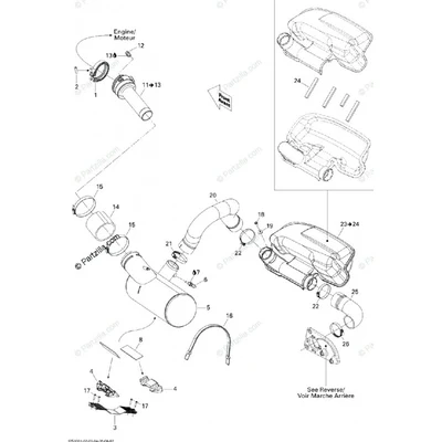 274001423 BOYAU ECHAPP.  *HOSE-EXHAUST