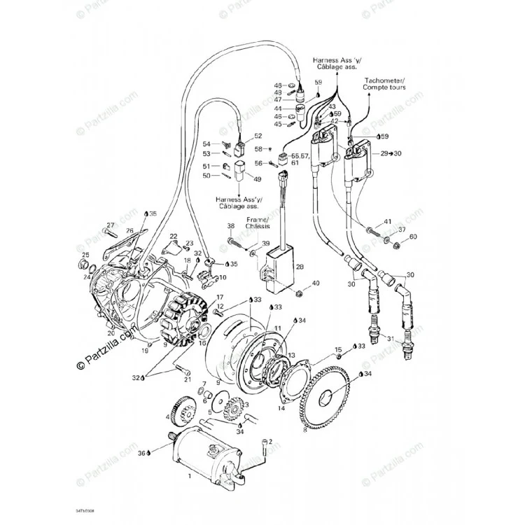 Схема узла (отмечена позиция детали)
