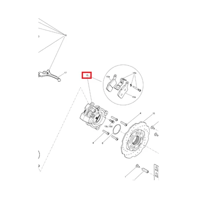 Машинка тормозная Ski-Doo MASTER CYLINDER ASSY 507032432