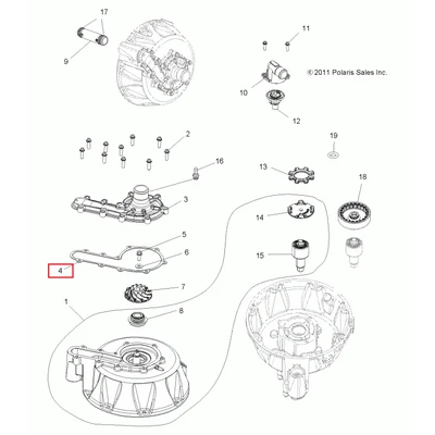 5412954 Прокладка помпы Polaris