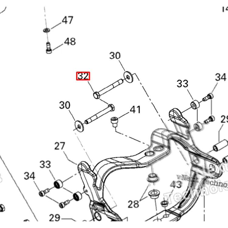 250000506 Болт М8х70, фото 1