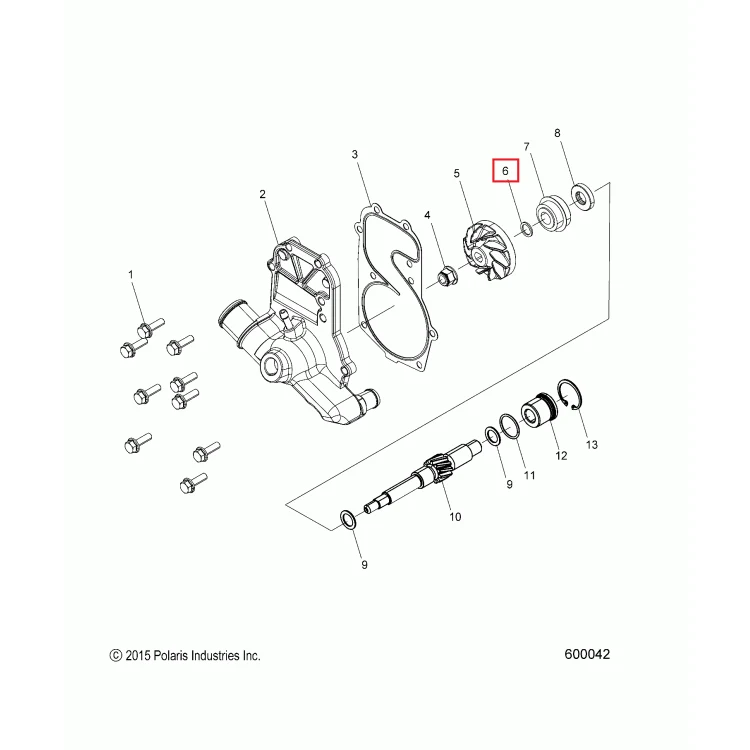 7556584 Шайба помпы Polaris , фото 1