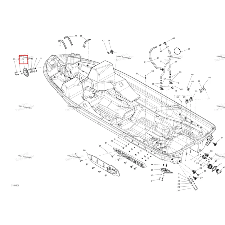 Схема сборки (отмечена позиция детали)