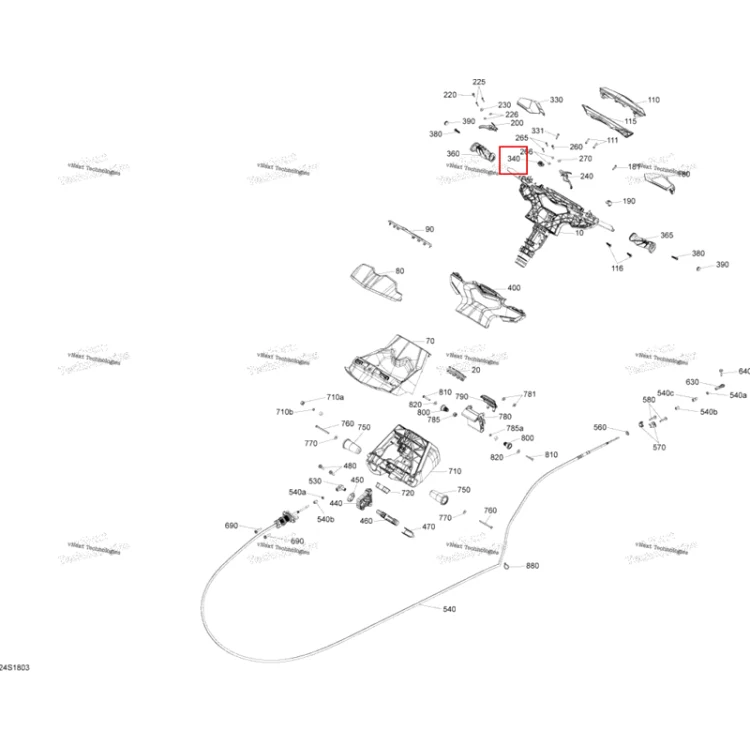 Схема сборки (отмечена позиция детали)