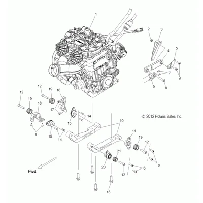 7518644 Болт Polaris