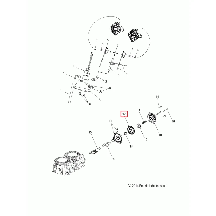 5414495 Мембрана клапана выпускного Polaris BELLOWS-EXH,RIB,NMX 5410000 5412056 5412147 5412379 5412399 5412733  , фото 2