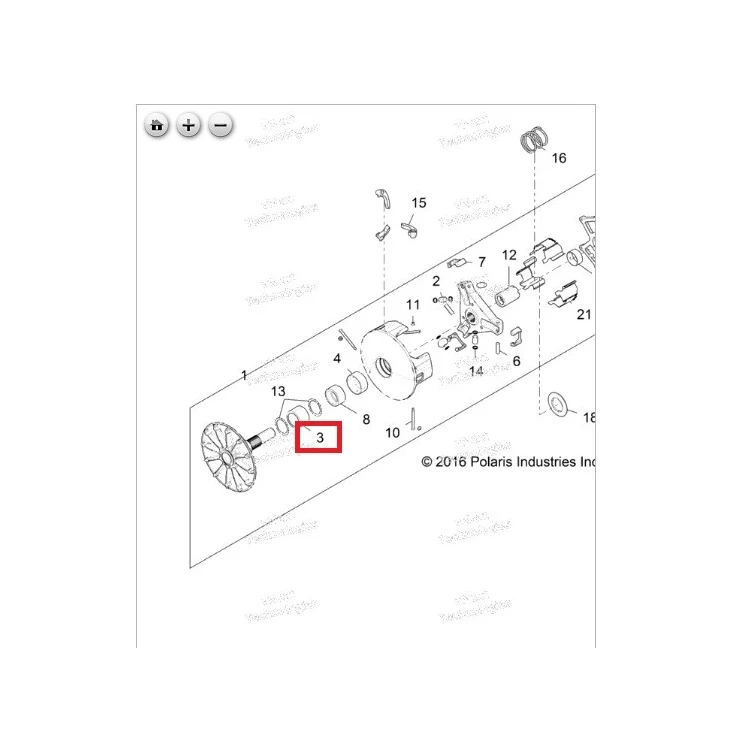 Подшипник обгонный Polaris RZR 1000 Turbo 3514890, фото 1