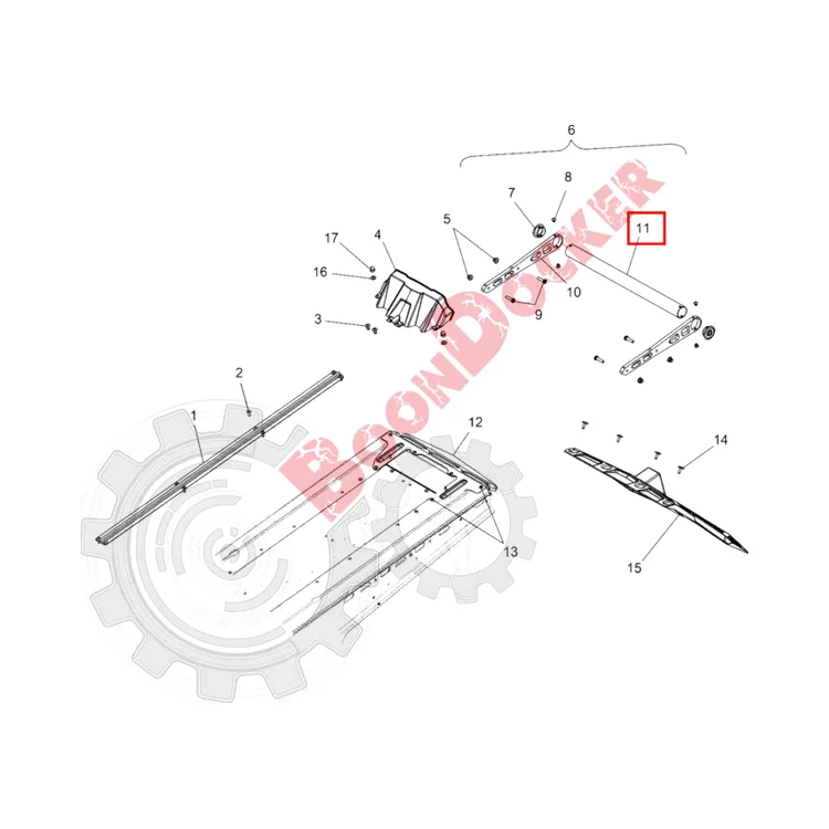 5336318 Трубка заднего бампера карбон для снегоходов Polaris RMK/PRO RMK/AXYS PRO-RMK 5339046-067/5336406-458, фото 2