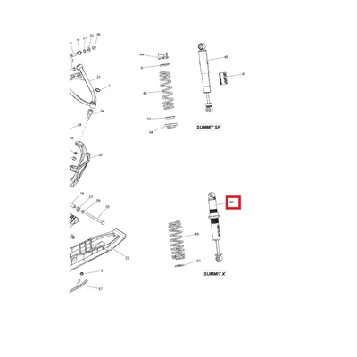505073349 Амортизатор Ski-Doo FRONT SHOCK