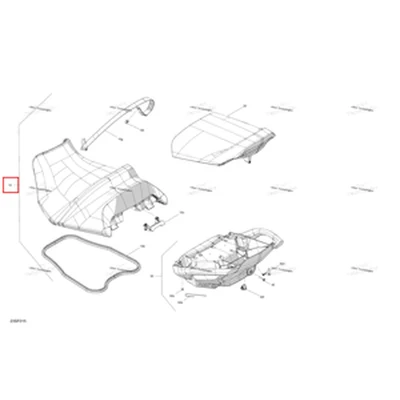 B 562, водителя сиденье Torx в сборе h Sea-Doo 269004317