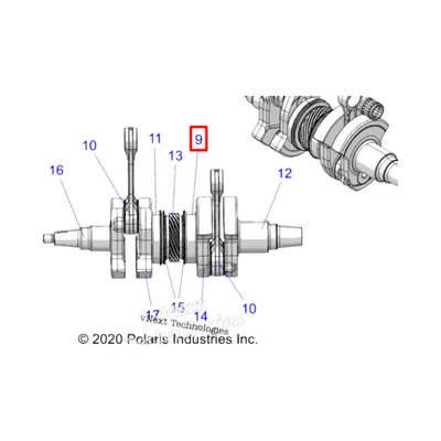 3515831 Подшипник Polaris 3514389 