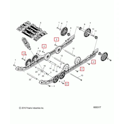 7519216 Болт Polaris SCREW