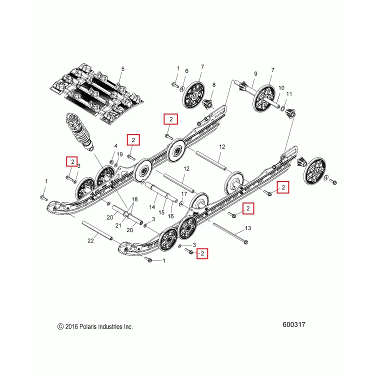 7519216 Болт Polaris SCREW, фото 1