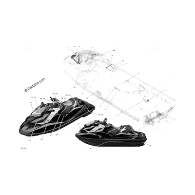 219903520 DECALQUE SEADOO*SEA-DOO DECAL  Наклейка капота SEA-DOO
