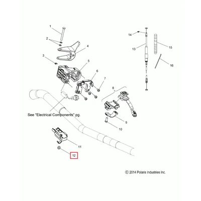 7519755 Болт блока дросселя Polaris SCREW, SET 7512465