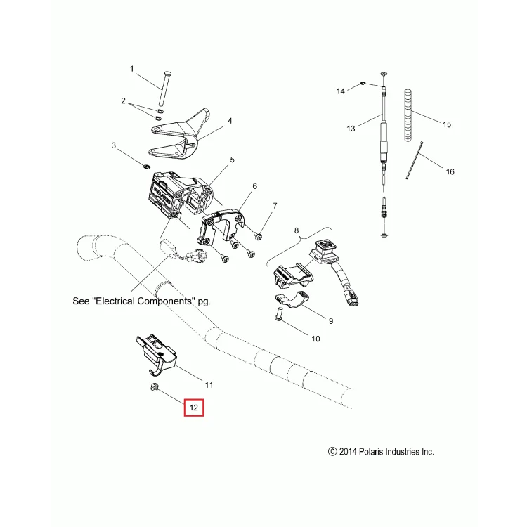 7519755 Болт блока дросселя Polaris SCREW, SET 7512465, фото 1
