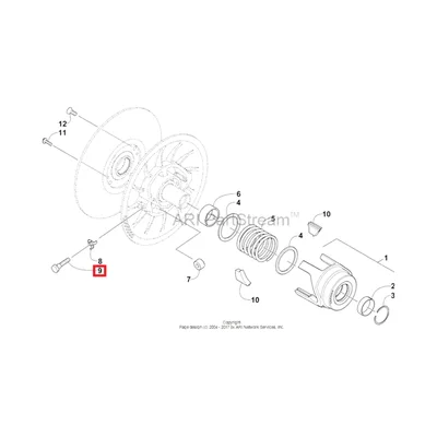 0648-799 Болт ролика M800 Arctic Cat SCREW,CAM ROLLER-M10X1.5-40 CL 8.8