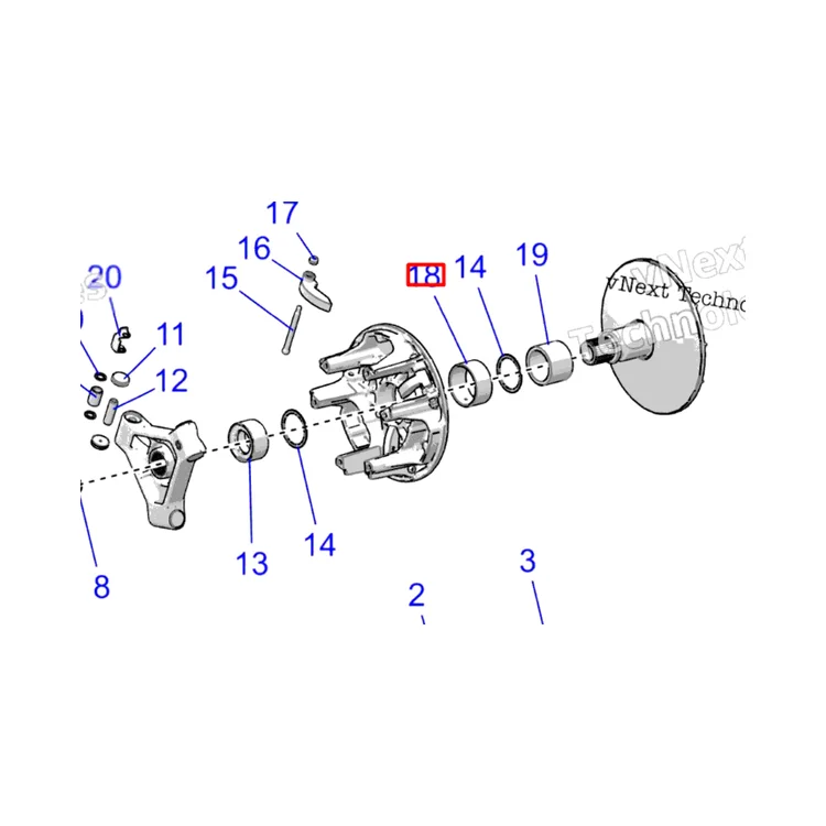 3515174 Втулка 50X55X25 Polaris, фото 1