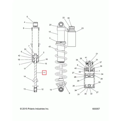 1800732 Шток амортизатора AXYS Polaris SHAFT,.50X8.67L 1800732 (1400122 1800411 1800955)