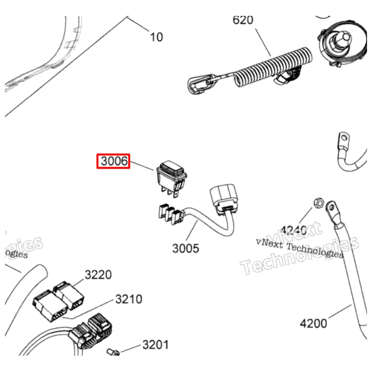 515177569 Кнопка включения режима ECO Ski-Doo, фото 1