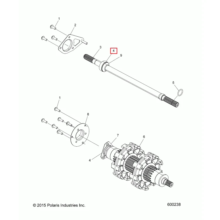 3514617 Подшипник вала NTN для Polaris BEARING 3514352 3514448 , фото 3