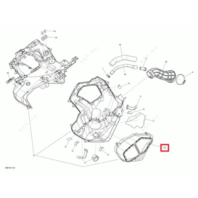 508000595 Сетка впуска Ski-Doo