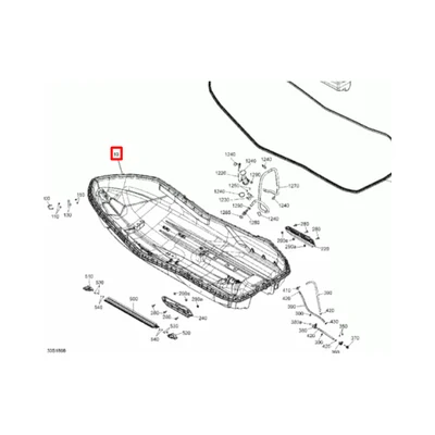 295501188 Корпус нижний Sea-Doo SPARK