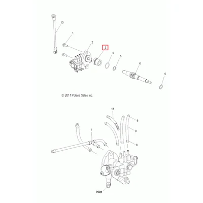 5136084 Втулка вала масло насоса Polaris 