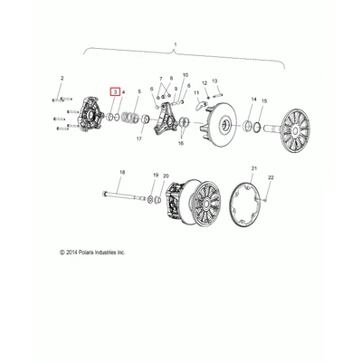 3514347 Втулка вариатора Polaris BEARING-SLEEVE
