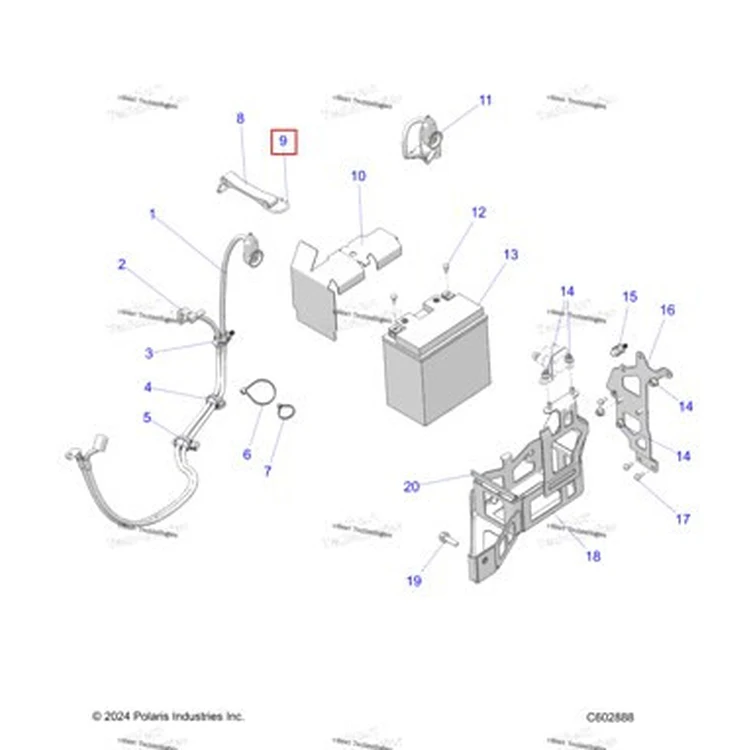 Схема сборки (отмечена позиция детали)