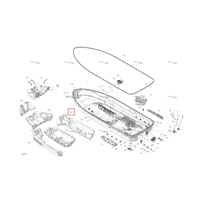 Правый Center поплавок Hull Sea-Doo GTR 300 X (2026) (292002229)