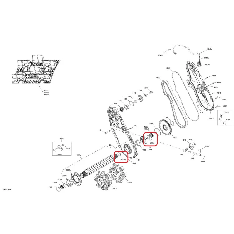 293300291 Кольцо уплотнительное вала привода гусеницы для снегоходов Ski-Doo 293300230, фото 1