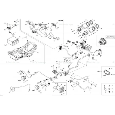 Фара ближнего света Can-am Renegade G2 710002524 710001325