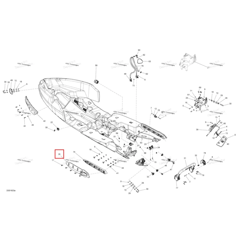Схема сборки (отмечена позиция детали)