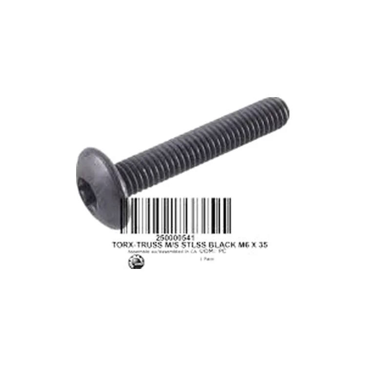 250000541 TORX-TRUSS M/S STLSS BLACK M6 X 35, фото 1