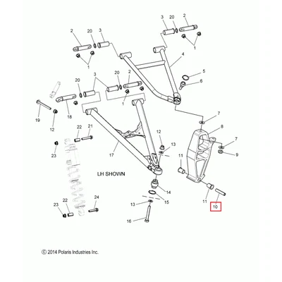 5136910 Втулка шпинделя Polaris BUSHING-15.88X10.13X76.20