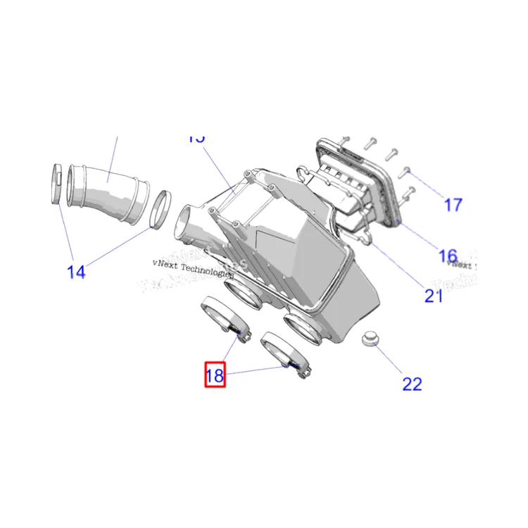 7082728 Хомут Polaris, фото 1