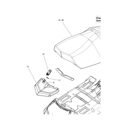 510005623 Защелка крышки Ski-Doo LATCH