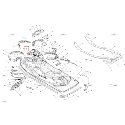 Консоль Sea-Doo RXP (2016) (291004282)