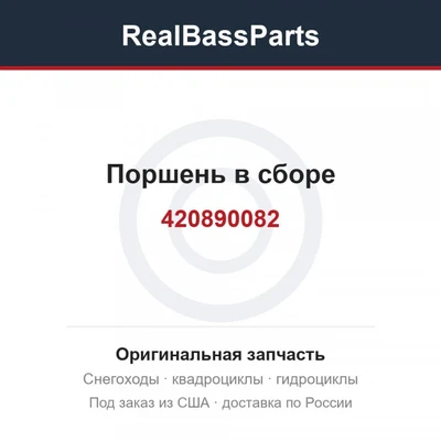 Поршень в сборе 420890082, 420888867, 420890085