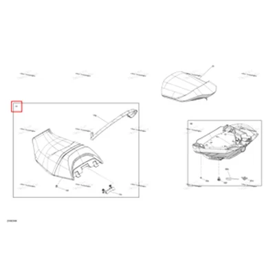 Can Am красный водителя сиденье в сборе h Sea-Doo 269004192