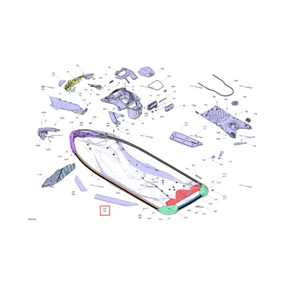Правый задний Anti Slip Mat Sea-Doo GTR 300 X (2026) (291005471)