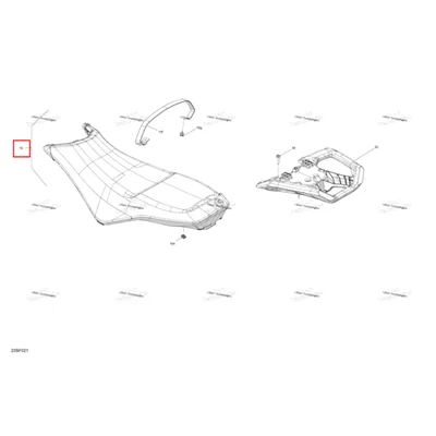 Can Am красный 2 Places сиденье в сборе включает 10 to 10 n Sea-Doo Spark 900 HO ACE Conv (2026) (269003977)
