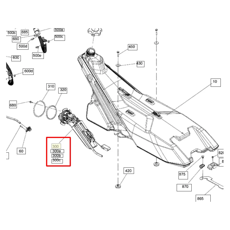 513034236 Насос топливный Ski-Doo KIT FUEL PUMP 513033869 513033760 861805526 , фото 1